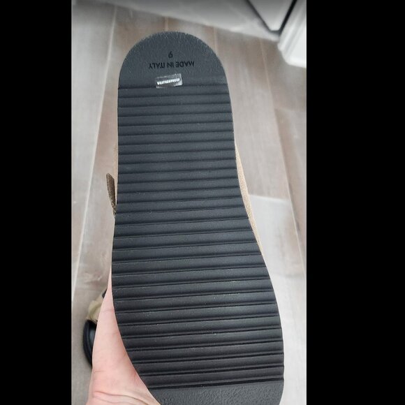 Aquatalia luxe suede and leather men's sandal, Men's size 9. NIB New In Box - Picture 2 of 5